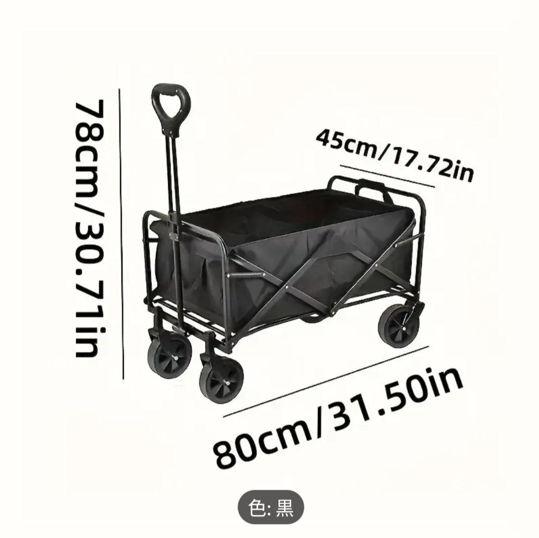 新品・未使用！！折りたたみアウトドアワゴン 黒