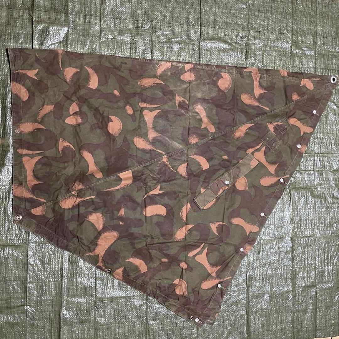 ハンガリー軍幕　ポンチョ　1枚　ハリケーン迷彩