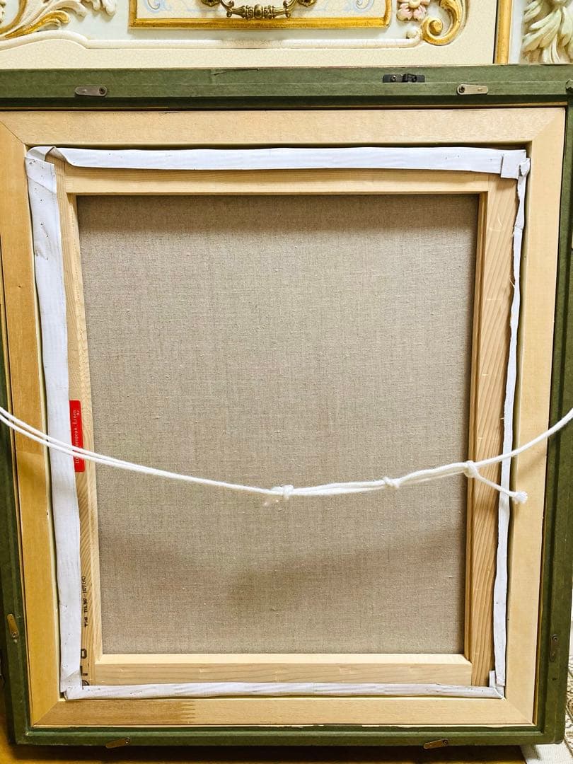 ★真作★ベルナール・シャロワ油彩画/「黄昏の貴婦人」8号直筆サイン世界各国で個展