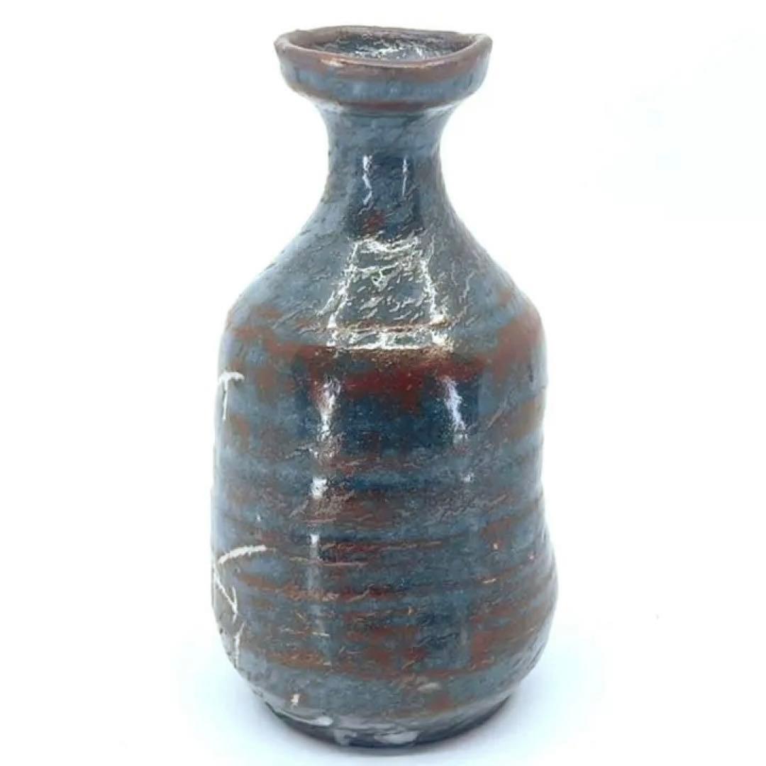 笠原窯　水野露堂/二郎造　鼠志野とっくり