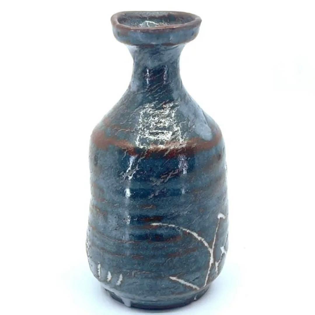 笠原窯　水野露堂/二郎造　鼠志野とっくり