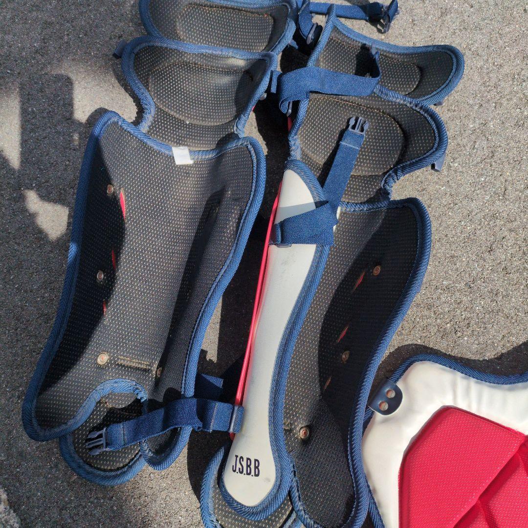 久保田スラッガーキャッチャー用防具セット(現行モデル)＆ヘルメットの4点セット