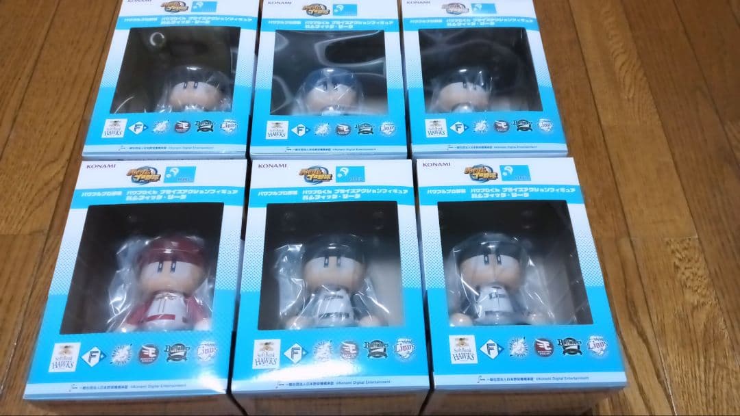 パワフルプロ野球 パワプロくん プライズアクションフィギュア パリーグ 6種