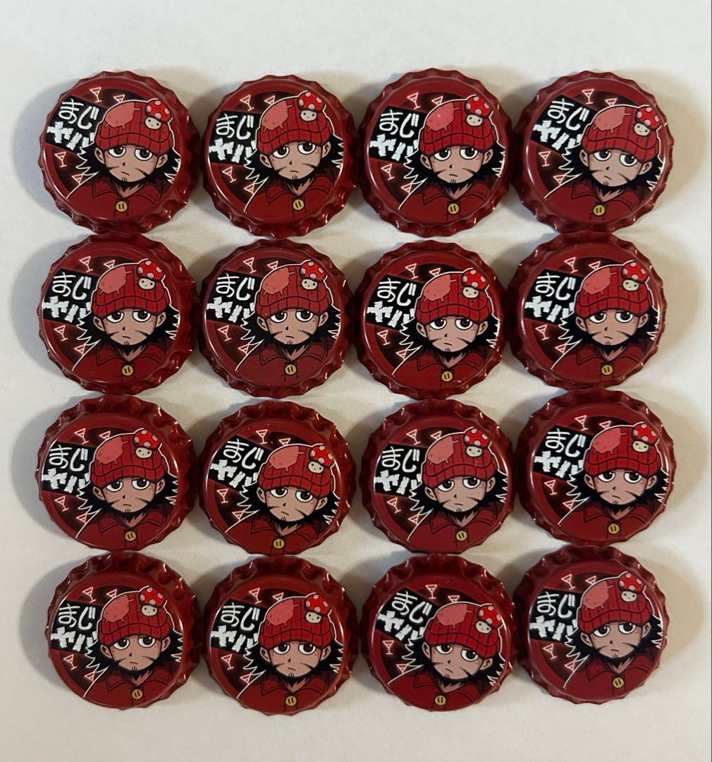 まじめにヤバシティ トントン 王冠型缶バッジ