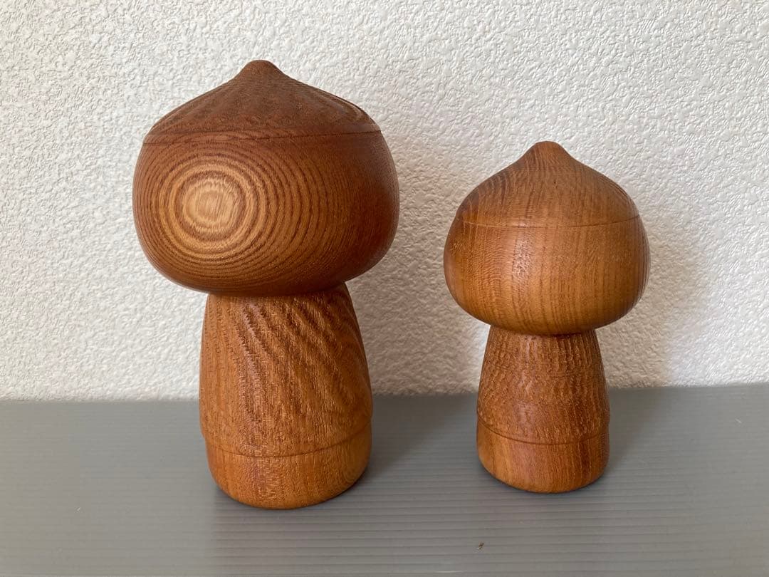 ⭐︎こけし 創作 武田まさし 童心 2体 ♪kokeshidoll 木彫り