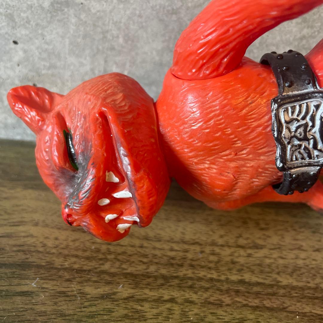 週末削除旧バンダイ当時物仮面ライダー怪人ムササビードルソフビ落書きなし刻印あり