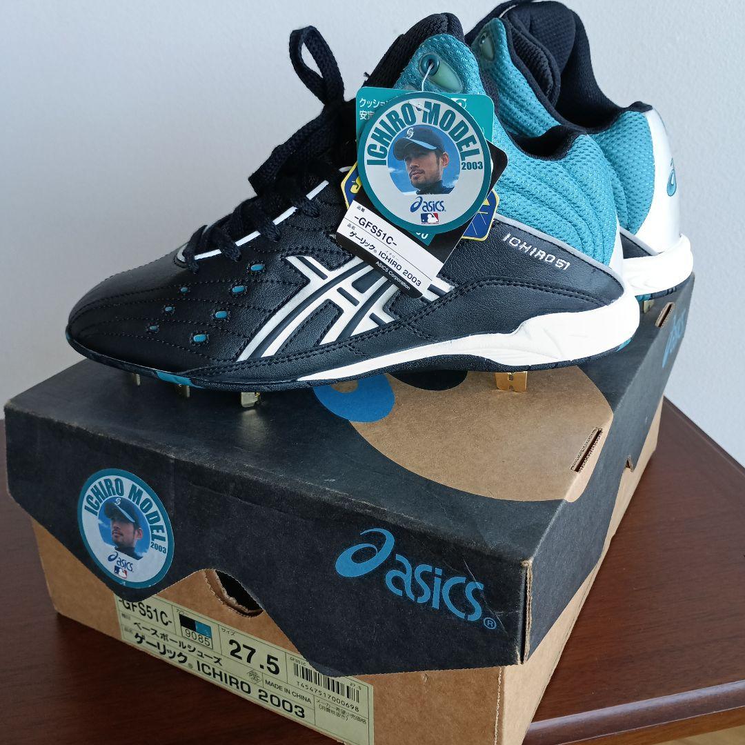 asics イチローMLBモデル スパイク 27.5cm　新品未使用　付属品完備