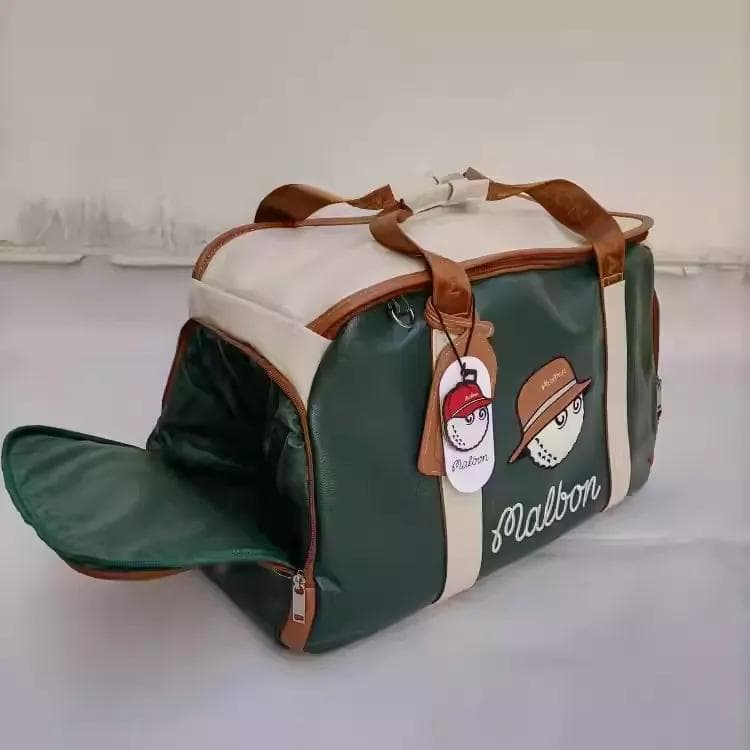Malbon ゴルフ ボストンバッグ グリーン限定モデル⭐ユニセックス 大容量✨