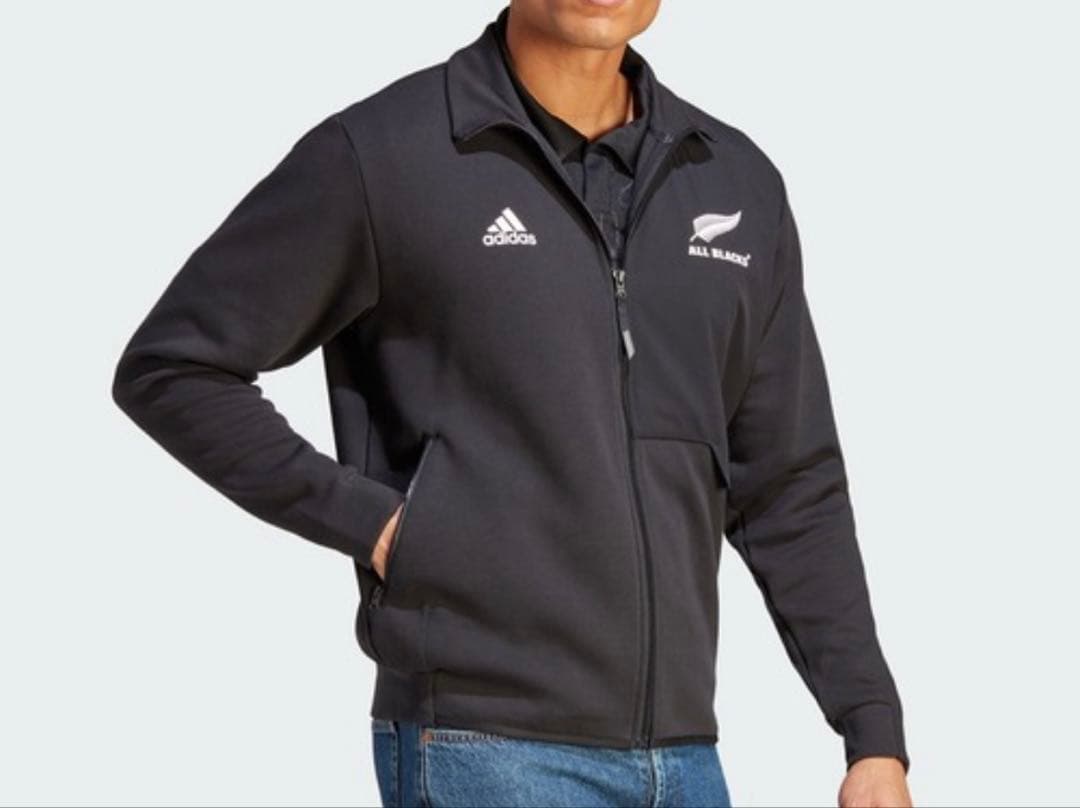 アディダス パーカー オールブラックス ラグビー アンセムジャケット