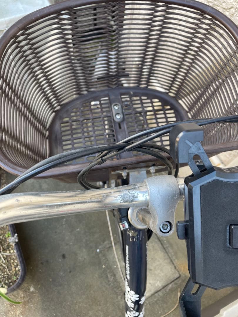 YAMAHA電動アシスト自転車 黒 バスケット付き！※ジャンク品