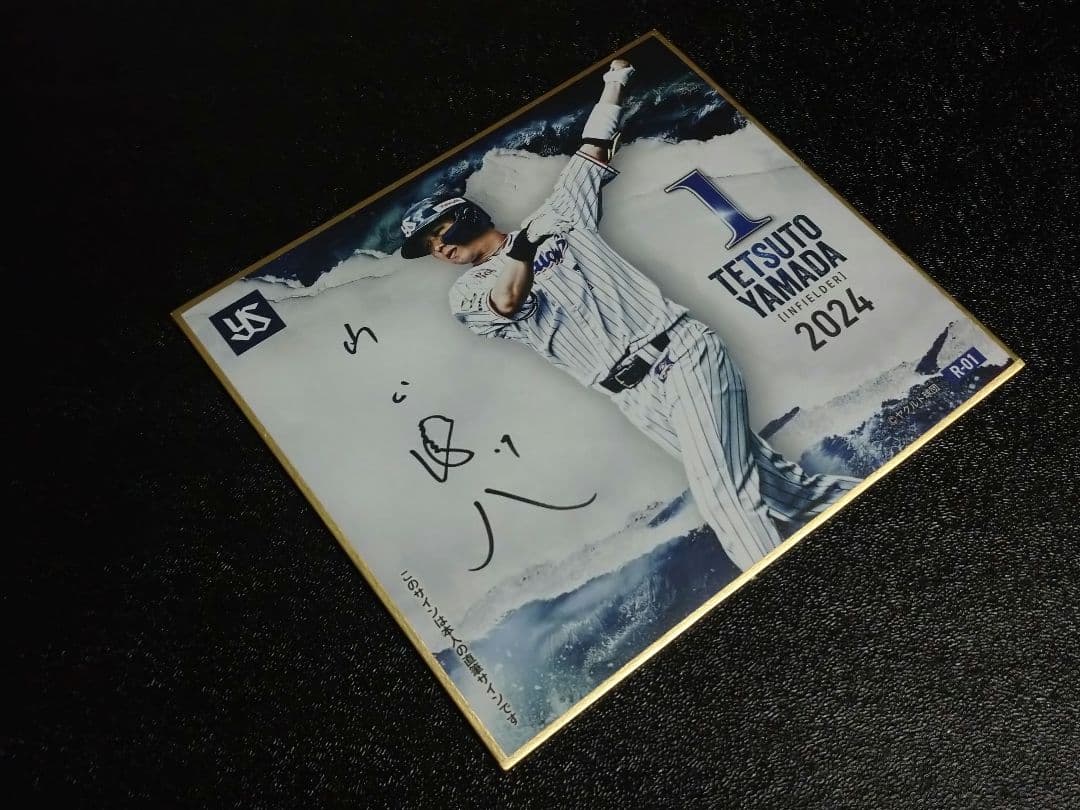 【ヤクルトスワローズ 山田哲人】直筆サイン入り ミニ色紙