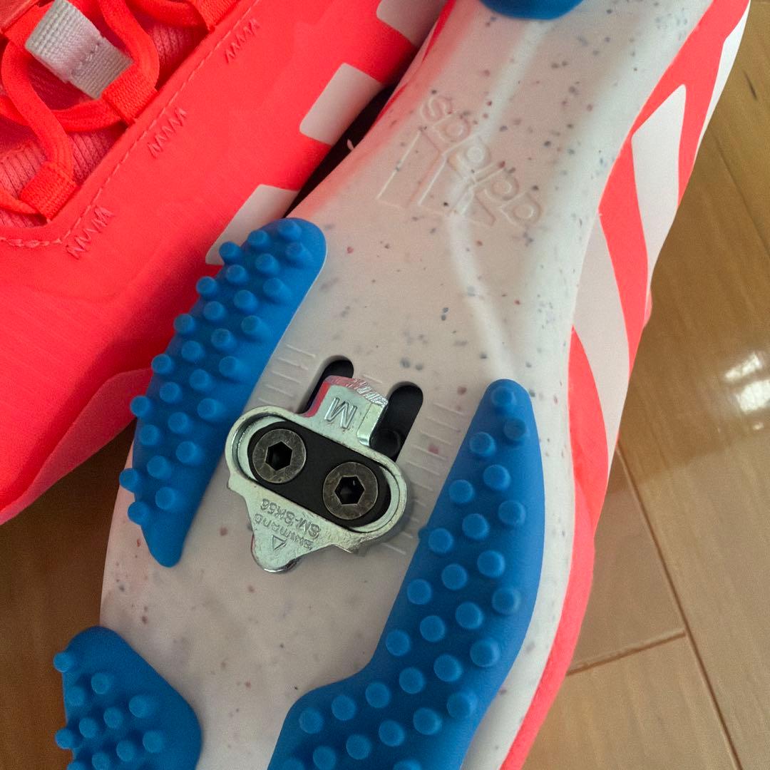 adidas ピンク ロードバイクハイカットシューズサイズ26.5