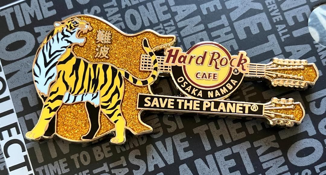 値下大阪難波☆新規開店・オープニングピン☆6点セット【虎・大阪城・桜】ギターピン
