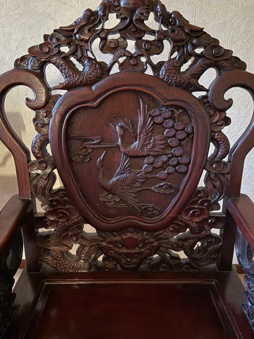 アンティーク家具 紅木家具 1人用椅子