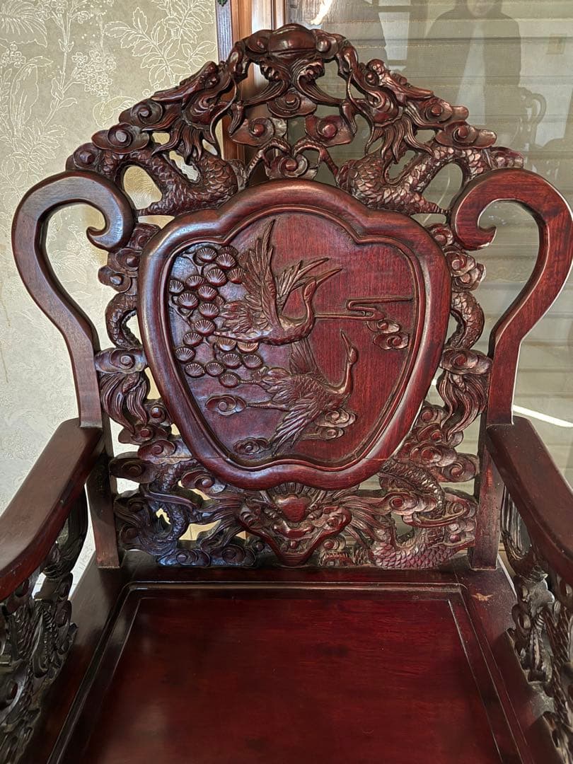 アンティーク家具 紅木家具 1人用椅子