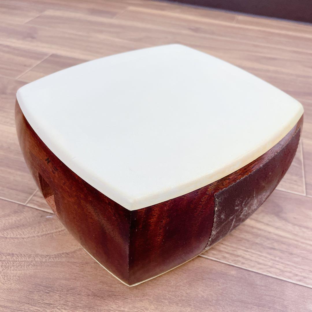 三味線 中棹 紅木 綾杉胴 犬皮 1本溝 和楽器