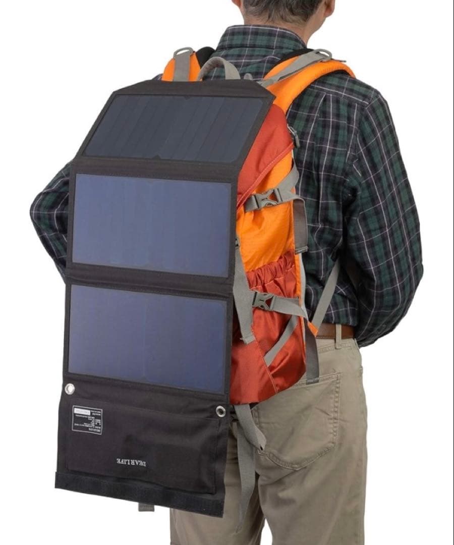 ［S8-51］新品 DEAR LIFE ポータブル蓄電池＋専用 ソーラーパネル