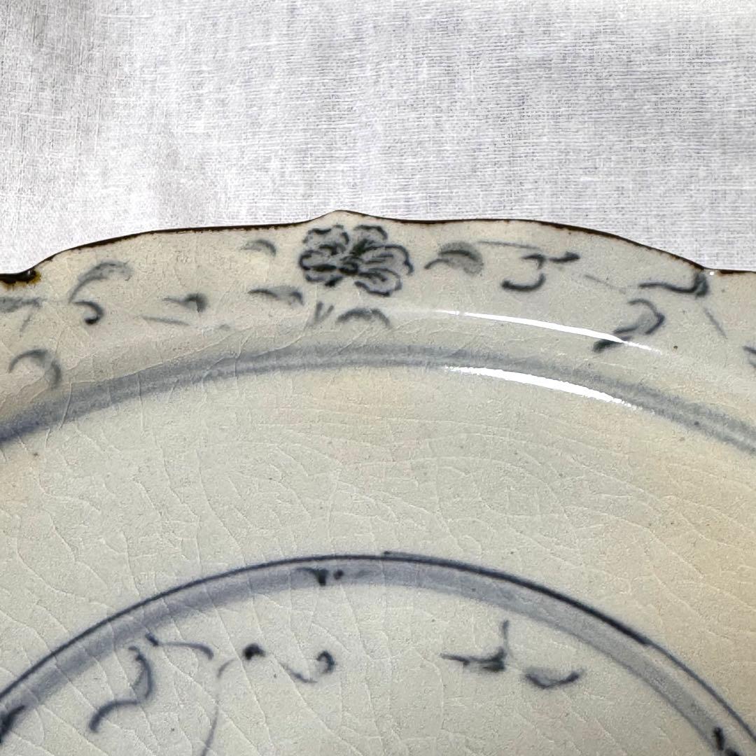 藤田佳三さん　染付絵皿　21cm