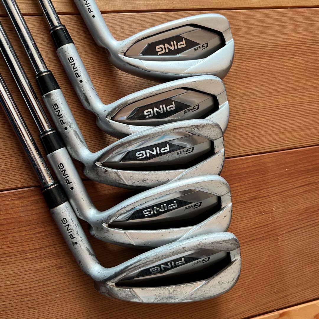 G425 アイアンセットi6~Ｐ ドット黒 NS950R