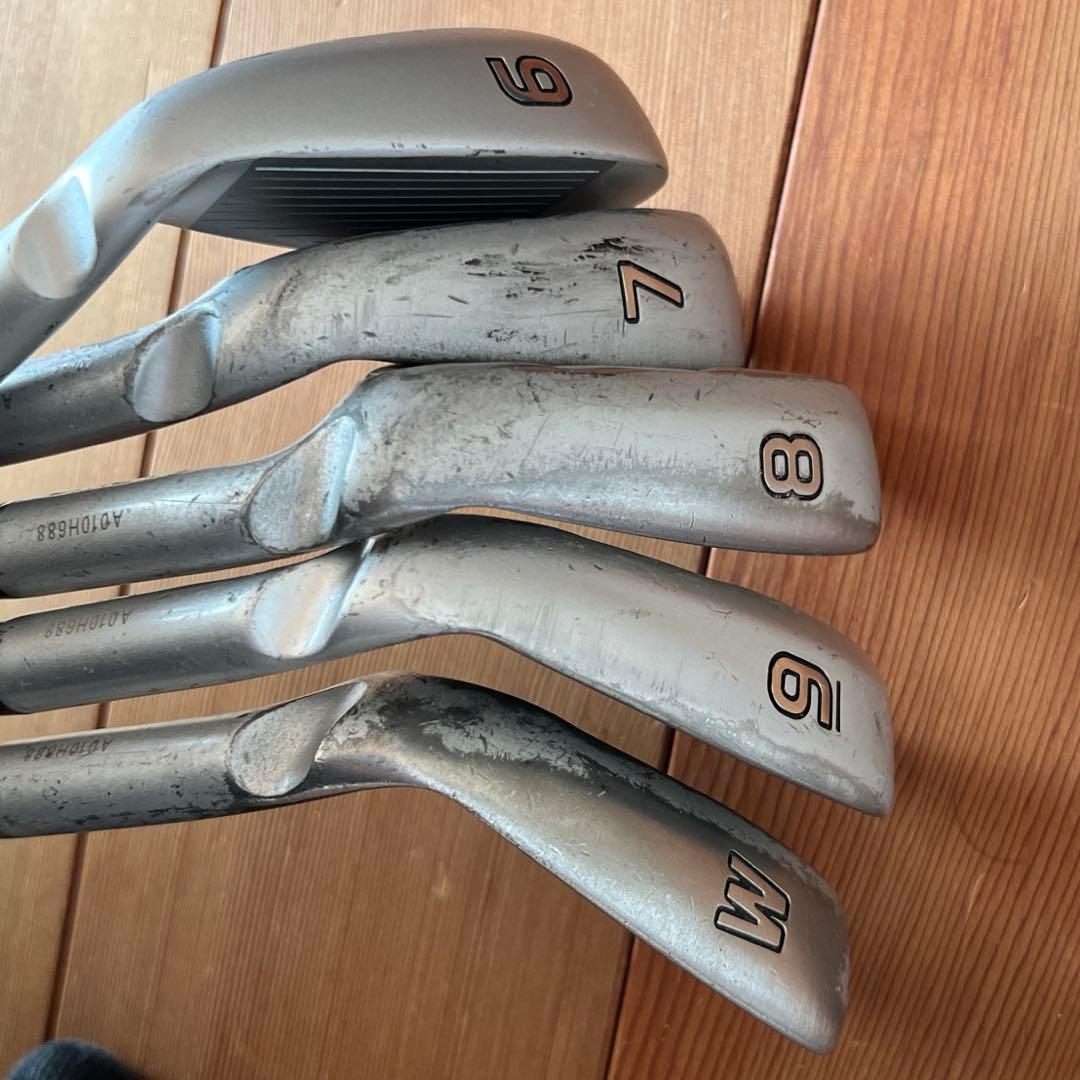 G425 アイアンセットi6~Ｐ ドット黒 NS950R