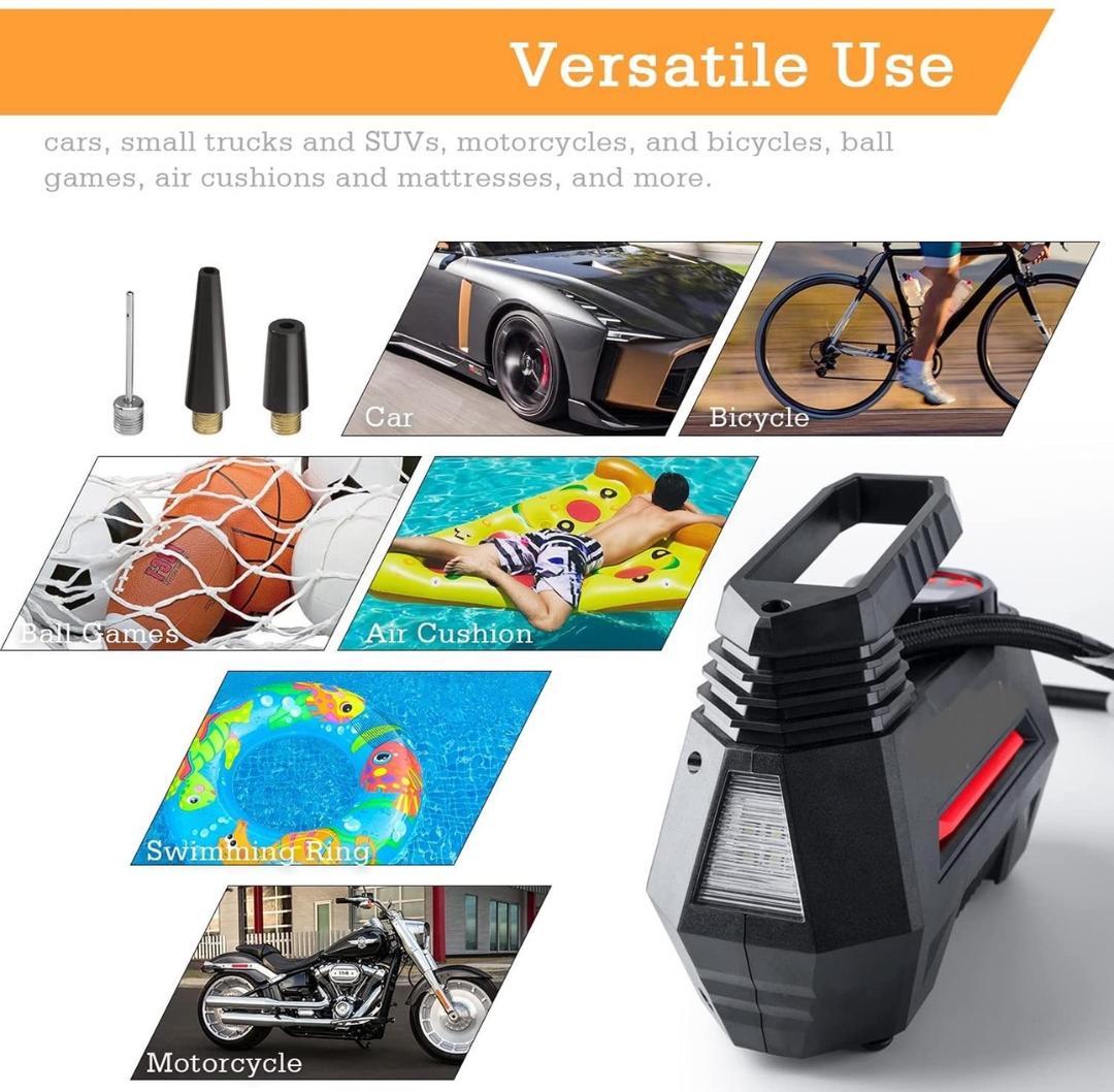 ❤車やバイクのタイヤはもちろん幅広い用途で大活躍♪❤電動エアコンプレッサー