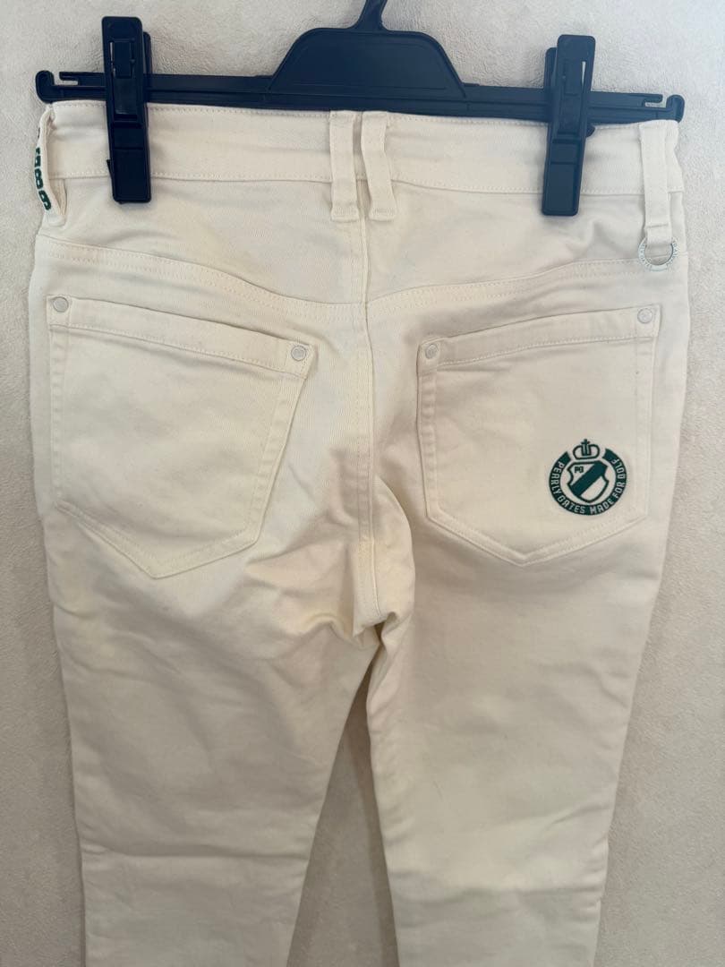 【超美品】PEARLY GATES スリムフィットパンツ 白 00
