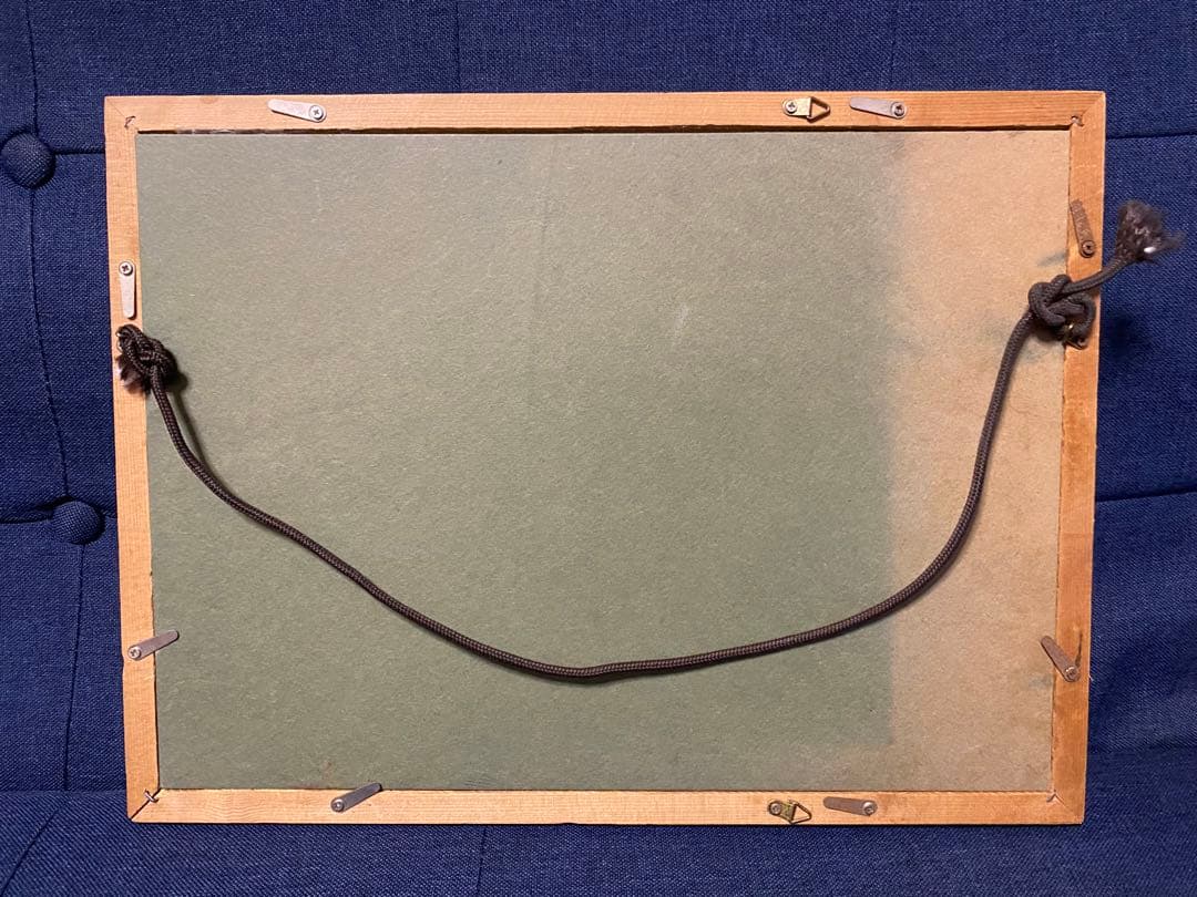 【水彩画 】昭和の子ども達  紙芝居　木製額入り