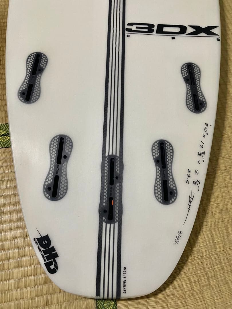 【修復無/美品】DHD 3DX EPS 5'10/29.5Lショートボード