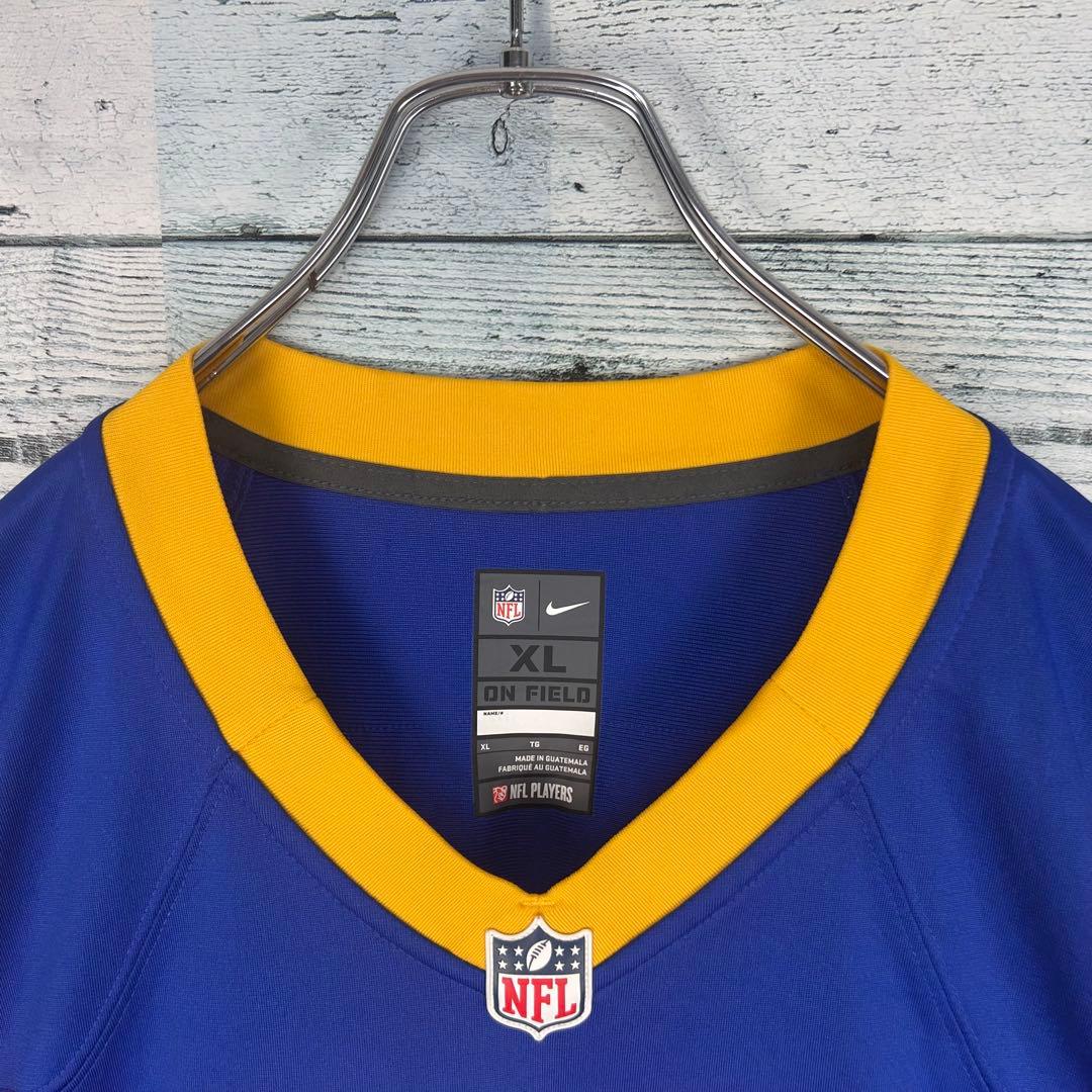 ナイキ NFL プリントチームロゴ ラムズ アメフトゲームシャツ XL 5459
