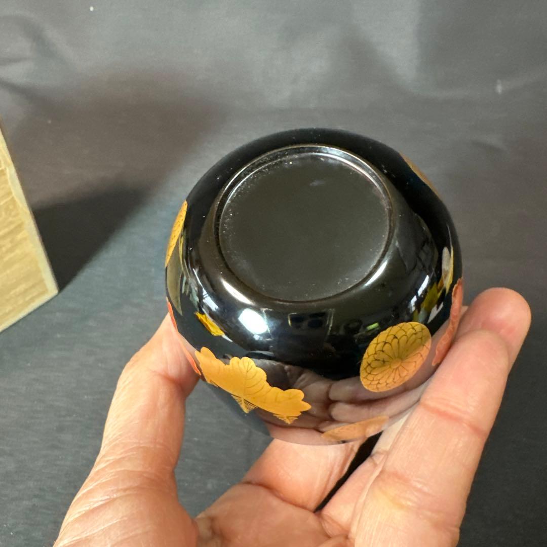 E982 送料無料　金彩蒔絵　棗　在銘　茶道具　茶室　茶道　共箱