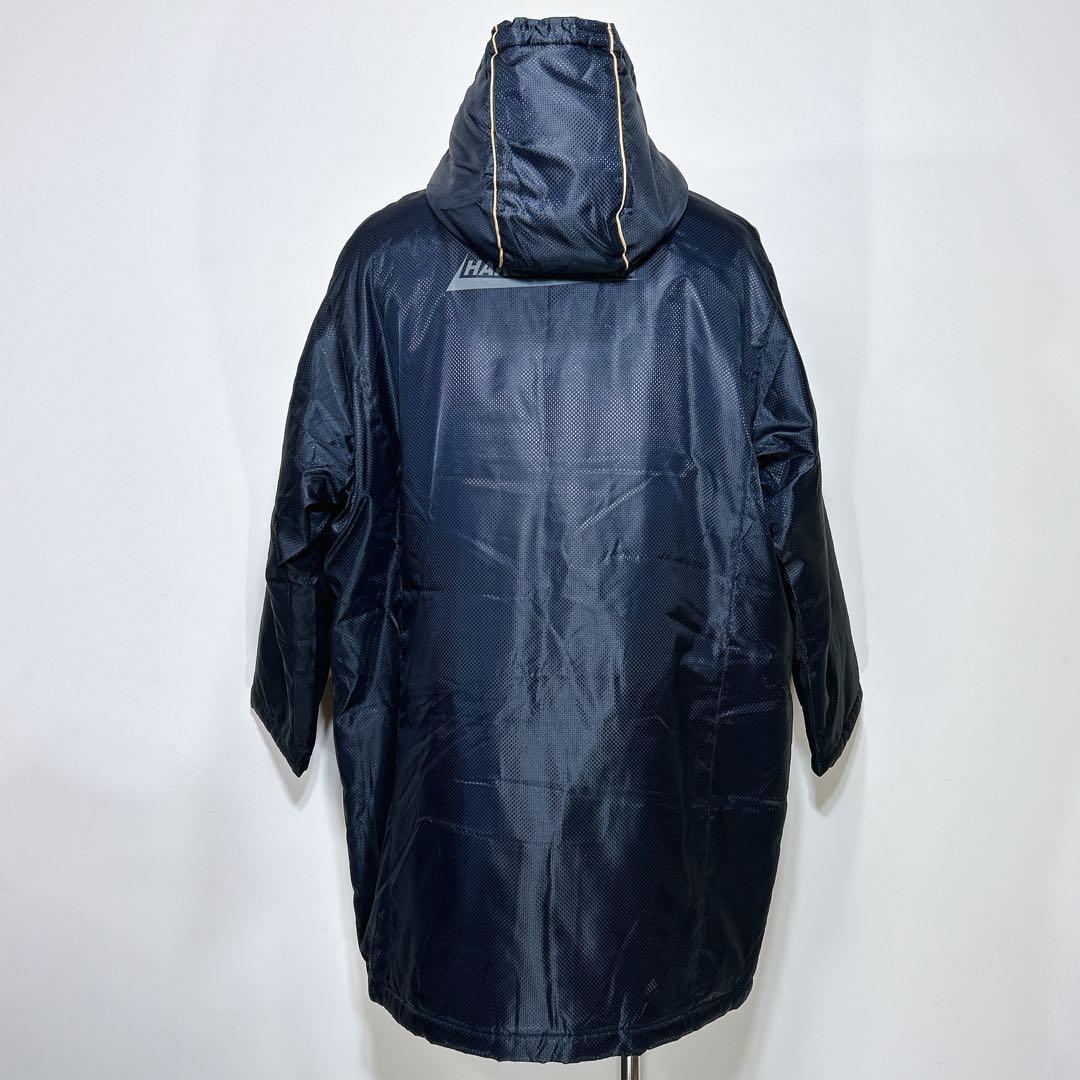 ☆新品☆ミズノ 箱根駅伝 ロングベンチコート 中綿入り ネイビー（M）撥水 光沢