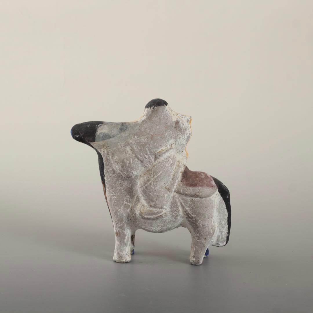 大和出雲人形 馬乗り小姓 土人形 民芸 郷土人形 郷土玩具 古道具 アンティーク