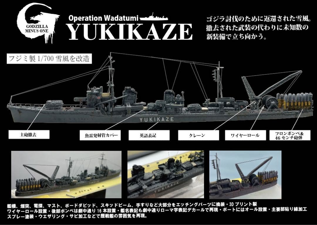 ゴジラ-1.0 海神作戦　モンスターアーツ使用　わだつみ作戦ジオラマ