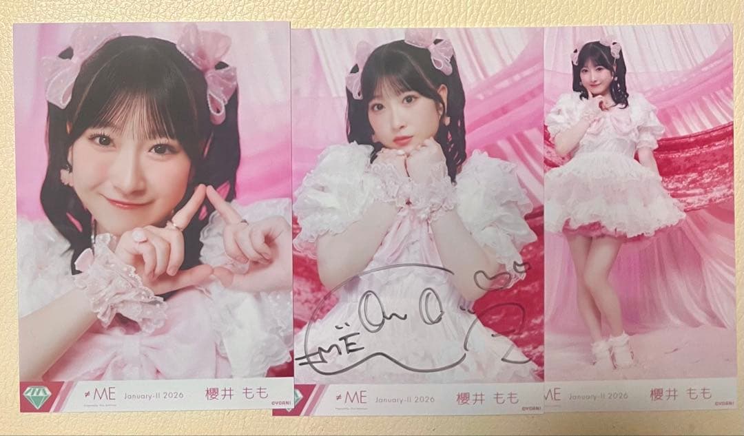 ʕ*ʔ様 ≠ME ノイミー 櫻井もも きゅんかわ人生 コンプ 直筆 チュウ