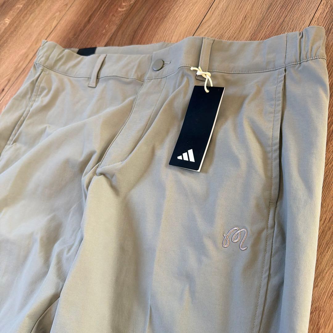 malbon adidas コラボ　ナイロンチノパンツ　ゴルフ