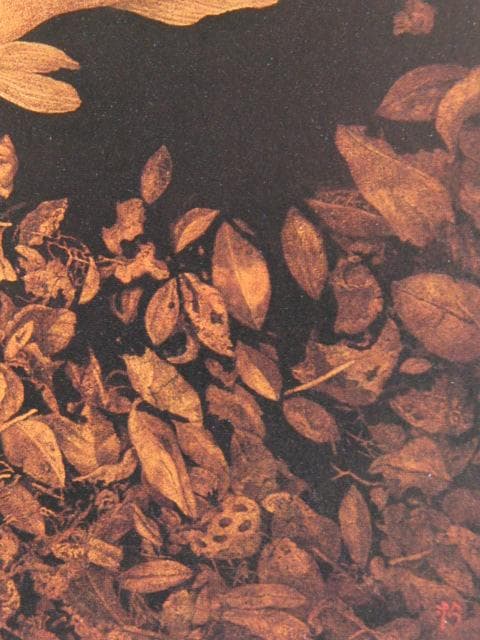 風分六抄、【月下】、希少な額装用画集画、新品高級額 額装付、状態良好