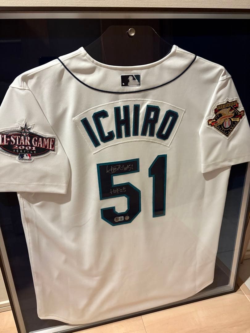 HOF25 イチロー 殿堂入り 直筆サイン入り マリナーズ ユニフォーム