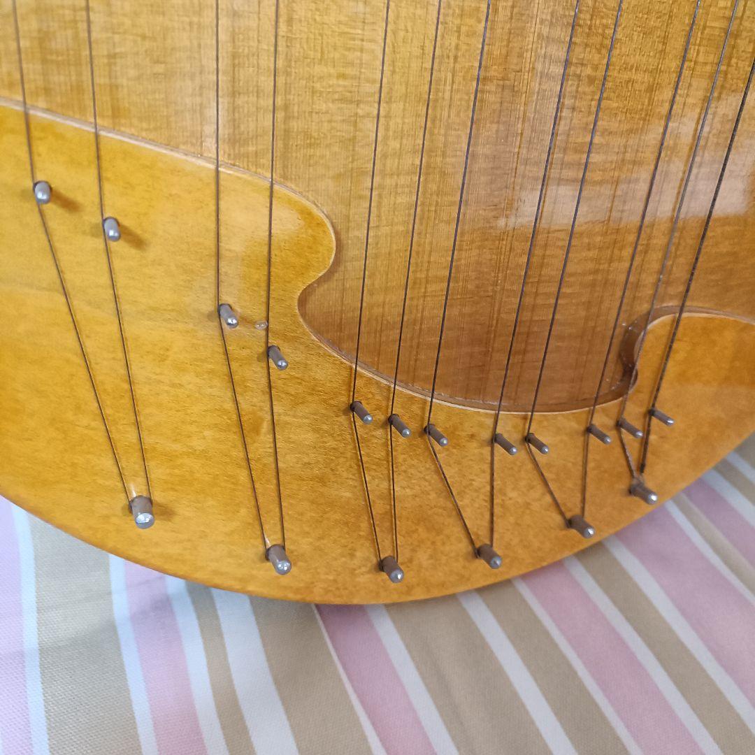 32弦　ライアー　ライヤー　ハープ　竪琴 弦楽器　ケース付き　楽器