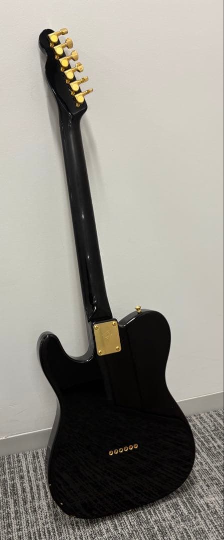 フェンダーJapan テレキャスター ブラック/ゴールドパーツ（97年頃）