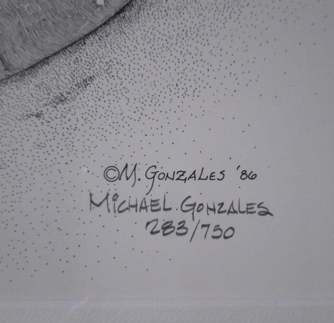 Michael Gonzales 限定発注品 283/750　大きいリトグラフ