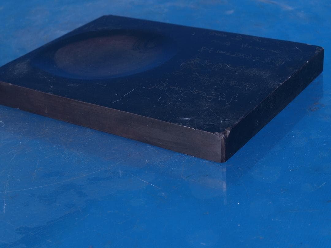 唐物　立派な中国清時代大型端溪古硯　漢詩在銘※激安骨董品G1289A13-4