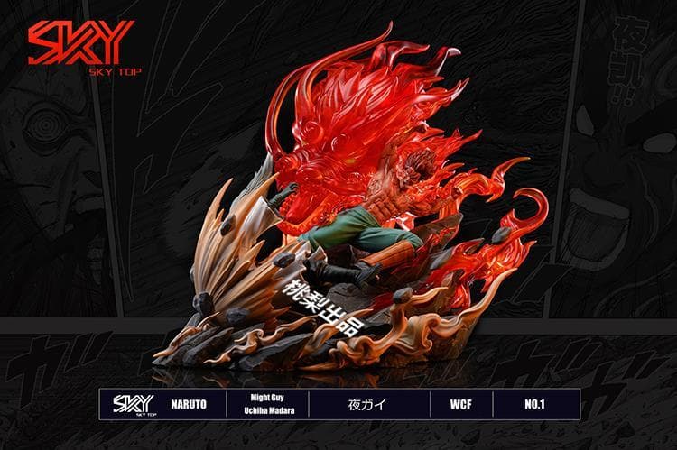 新品未開封『NARUTO』　夜ガイ　＊　うちはマダラ　ガレージキット スタチュー