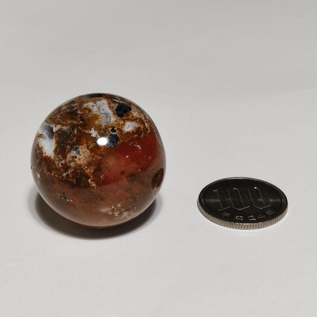 パワーストーン　ジャスパー　丸玉　天然石　原石　44g　No.378