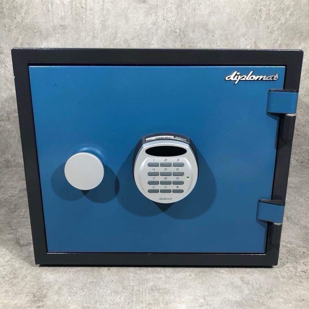 美品 高性能 ディプロマット テンキー式 警報 アラーム 耐火 耐水 金庫