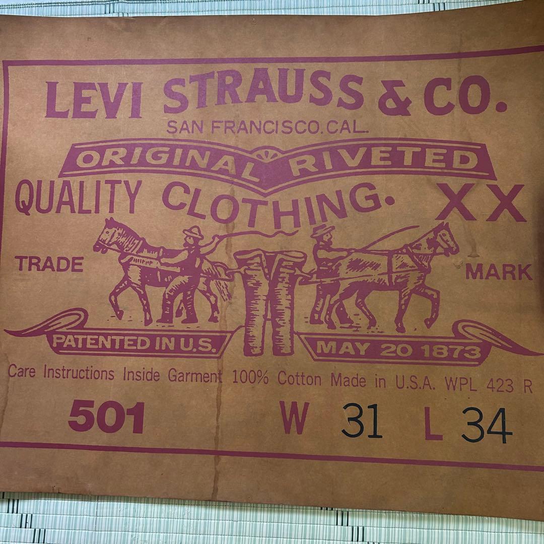 レトロ ビンテージ 非売品 特大ポスター levis 501 USA