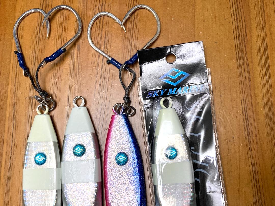 メタルジグ SKY JIG 300g 4本 フック2本