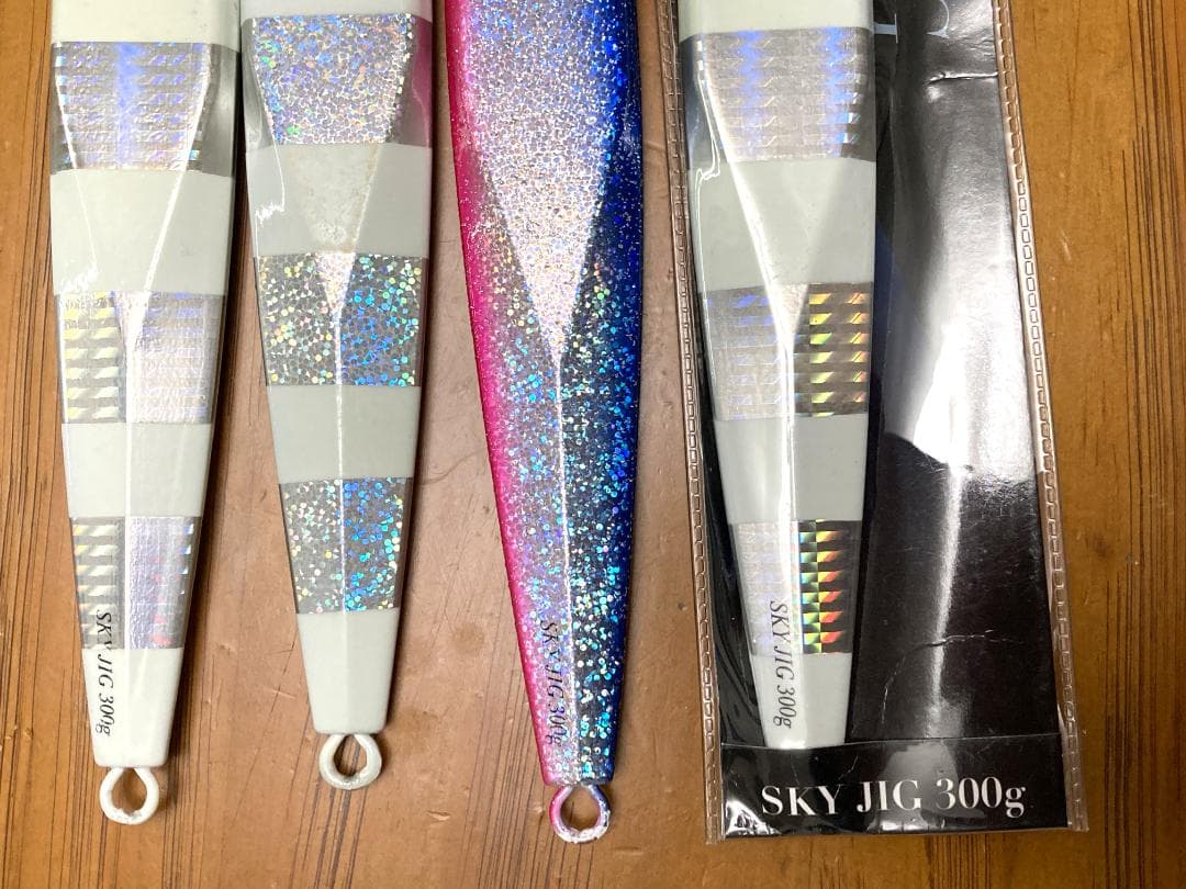 メタルジグ SKY JIG 300g 4本 フック2本