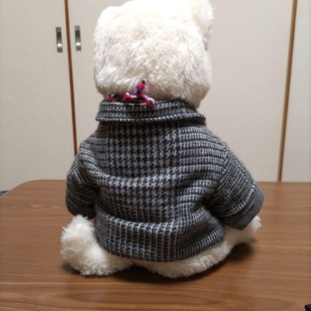 国内作家　KEITA　BEAR　Hokkaido-Inu　白い犬のぬいぐるみ