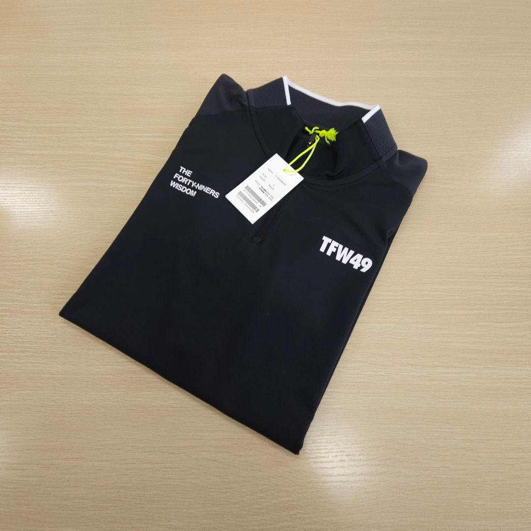 メンズウェア TFW49 HALF ZIP COLLARLESS POLO