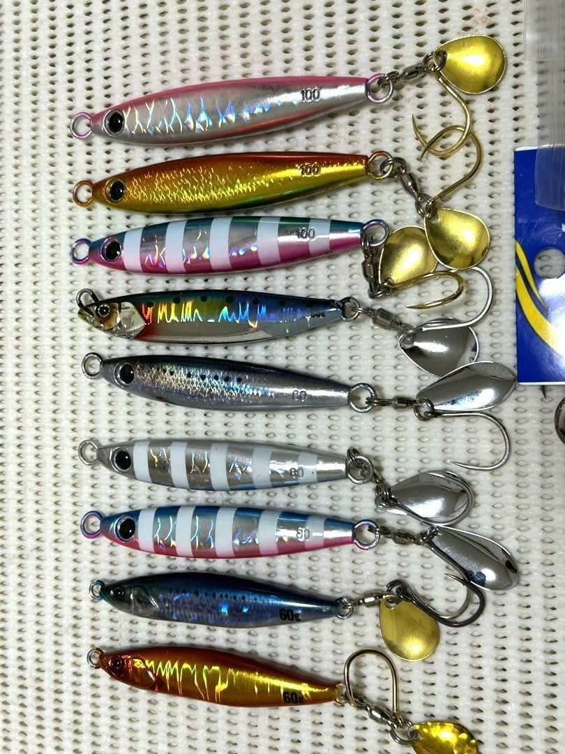 サワラブレードジグ、シマノ、ジャッカル スペアフック大量！ヘビーウェイト